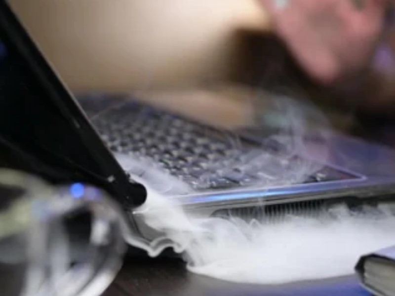 Check for dust in the ait vents when laptop is overheating.